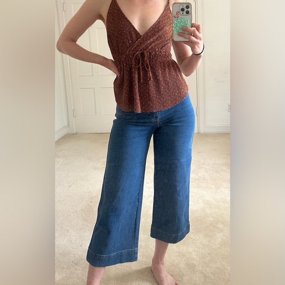 H&M Blue Denim Flared Jeans - Picture 3 of 7